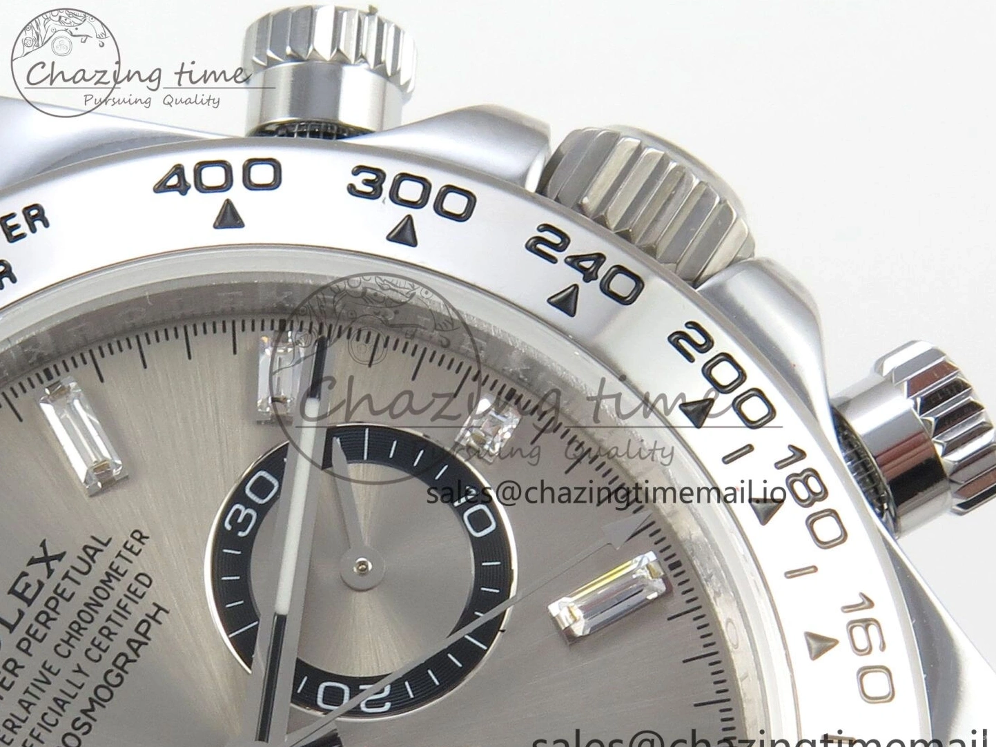 Best Marker (Gain Edition on SH4131 QF SS V6 Daytona Dia Bracelet Gray 126509 Crystal Weight) 1:1 0114